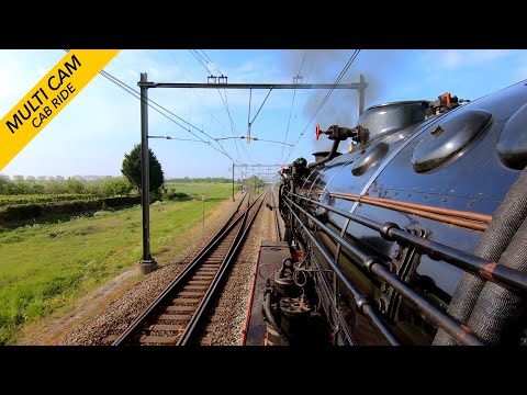 I mounted 4 Gopros on a German Steam Engine: Cab Ride BR 23 Utrecht - 's-Hertogenbosch SSN 7/5/2022