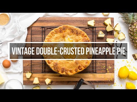 Vintage Double-Crusted Pineapple Pie