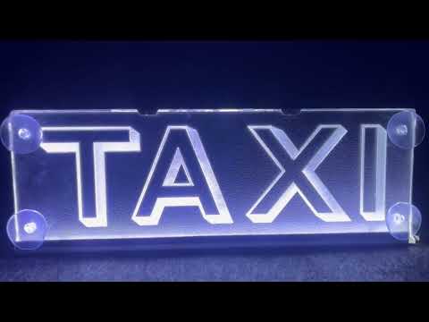LED табличка для грузовика надпись "TAXI" (300*100мм) - фото 1 - id-p2899209378