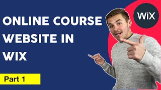 How To Build An Online Course in Wix | Part 1