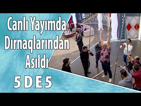 Canlı yayımda dırnaqlarından asıldı -  5də5