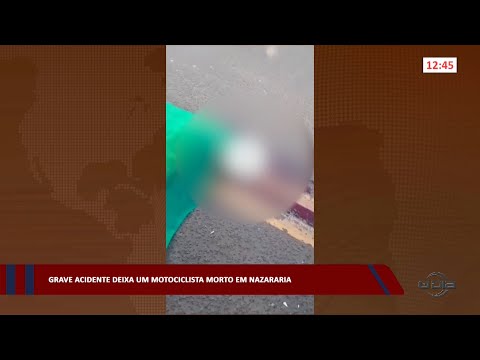 Grave acidente deixa um motociclista morto em Nazária 03 04 2023