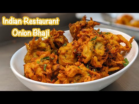 Onion Bhajis London Restaurant Style | Classic British Indian Onion Bhajis! [Turn on captions]
