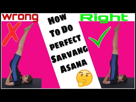How to do perfect #sarvangasana.