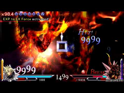 [DISSIDIA-012] Cloud lvl 1 VS Feral Chaos lvl 130 1:05