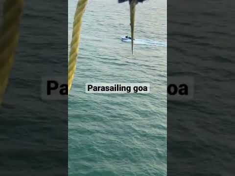 Parasailing at varca beach goa #goa #parasailing #beach #adventure