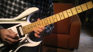 HOW TO PLAY GUITAR - TUTORIAL: &#39;assolo di &quot;Burattino senza fichi&quot; - ELIO E LE STORIE TESE- CESAREO