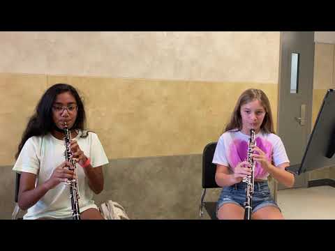 Beginner Oboe French Song in new keys