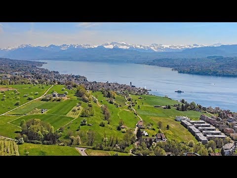 Drone Views of Switzerland in 2k: Feldmeilen / Meilen / Herrliberg