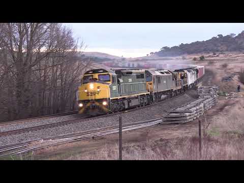 SSR train with C, 49, 602 CLF CLP C class leading (1877) on Main South: Gunning to Yass 23 Jul 22.
