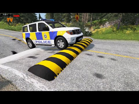 Cars vs Massive Speed Bumps and Massive Potholes #430 BeamNG.drive | BeamNG-Cars TV live 18