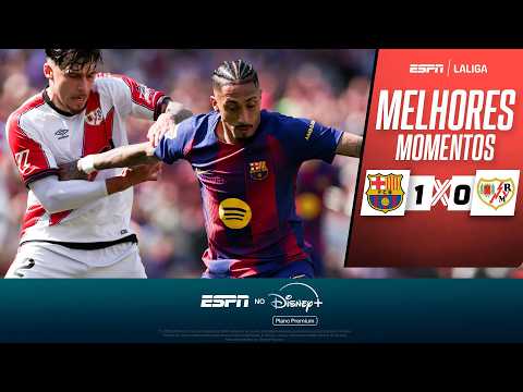Gols e lances de Barcelona x Rayo Vallecano