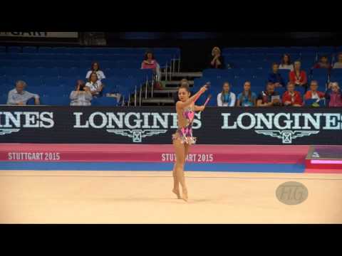 Victoria VEINBERG FILANOVSKY (ISR) 2015 Rhythmic Worlds Stuttgart - Qualifications Clubs