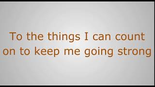 “I Hold On” by Dierks Bentley | Lyrics