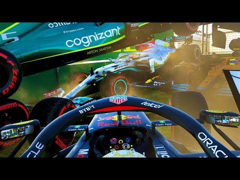 The 2022 Australian Grand Prix but there's NO GRIP WHATSOEVER!