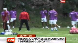 preview picture of video 'Nuevos jugadores se incorporan a Deportivo Cuenca'