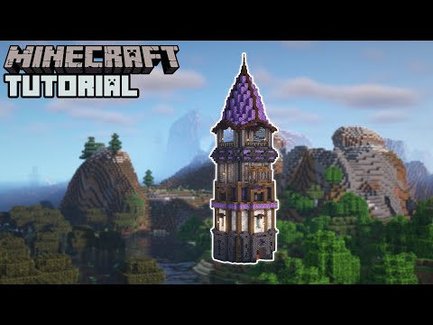 Minecraft - Amethyst Tower Tutorial (How to Build)