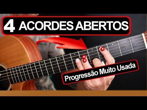 4 Acordes matadores com sonoridade de gente grande! PROGRESSÃO de acordes abertos no violão! PROFI🎸