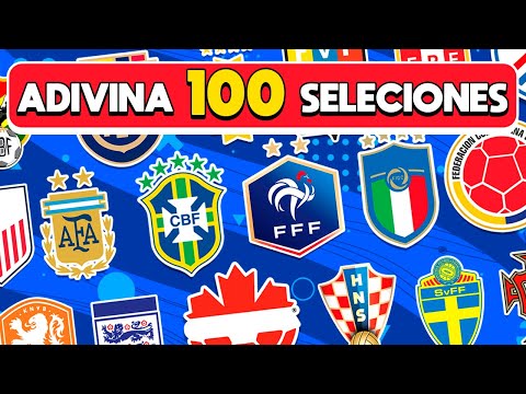 ️⚽️ Adivina 100 Escudos de Países 🤔🧠🧐 | Trivia Fútbol | ¿Qué Selección es? | DiverTrivia