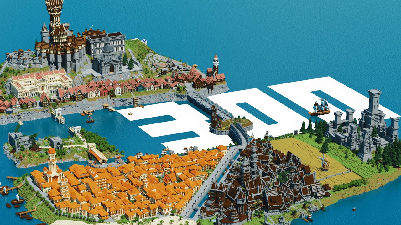 【KUN】300人クラフト建築企画 | Minecraft Cinematic 4K 60fps