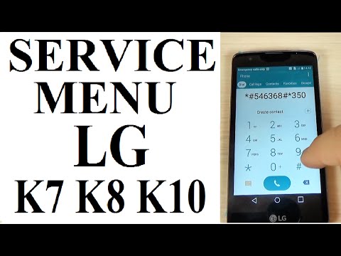 SECRET CODE for LG K7, K8, K10 to enter in Service Menu