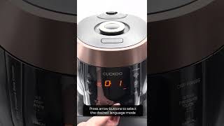 CRP-P0609S Voice & Language Setting Guide #CUCKOO #CUCKOORiceCooker #RiceCooker