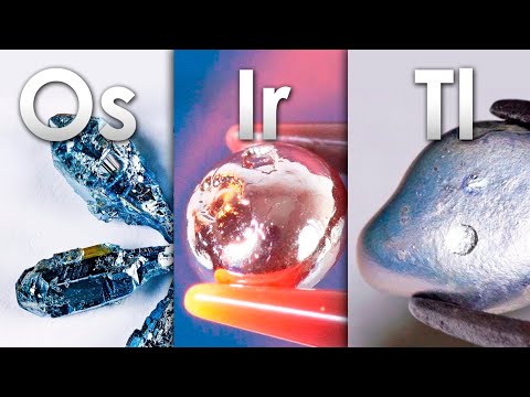 Osmium, Iridium und Thallium erstaunlichste Metalle - Sammlung von Metallen