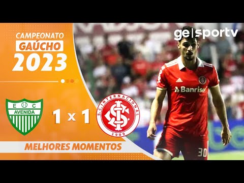 Gols e lances de Avenida-RS x Internacional