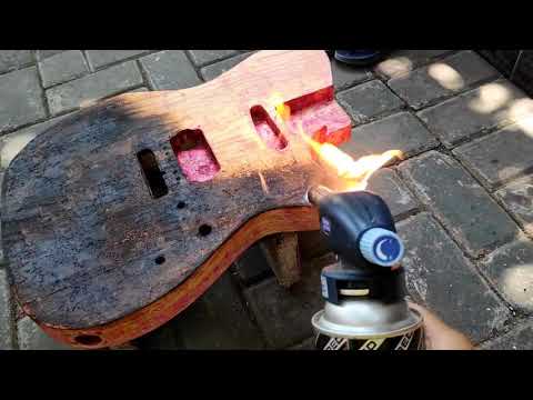 Shou Sugi Ban Guitar