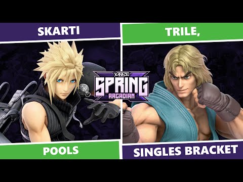 Spring Arcadian 2023: Pools - skarti (Cloud, Min Min) Vs Trile, (Ken) SSBU Singles