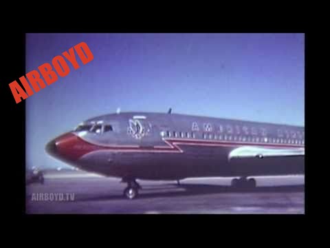 American Airlines Boeing 707 Landing El Paso