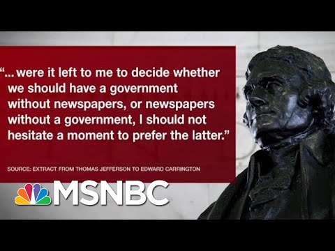 ドナルド・トランプ政権下での世界報道の自由の日についてのクリス・マシューズ｜ハードボール｜MSNBC (Chris Matthews On World Press Freedom Day Under The Donald Trump Administration | Hardball | MSNBC)