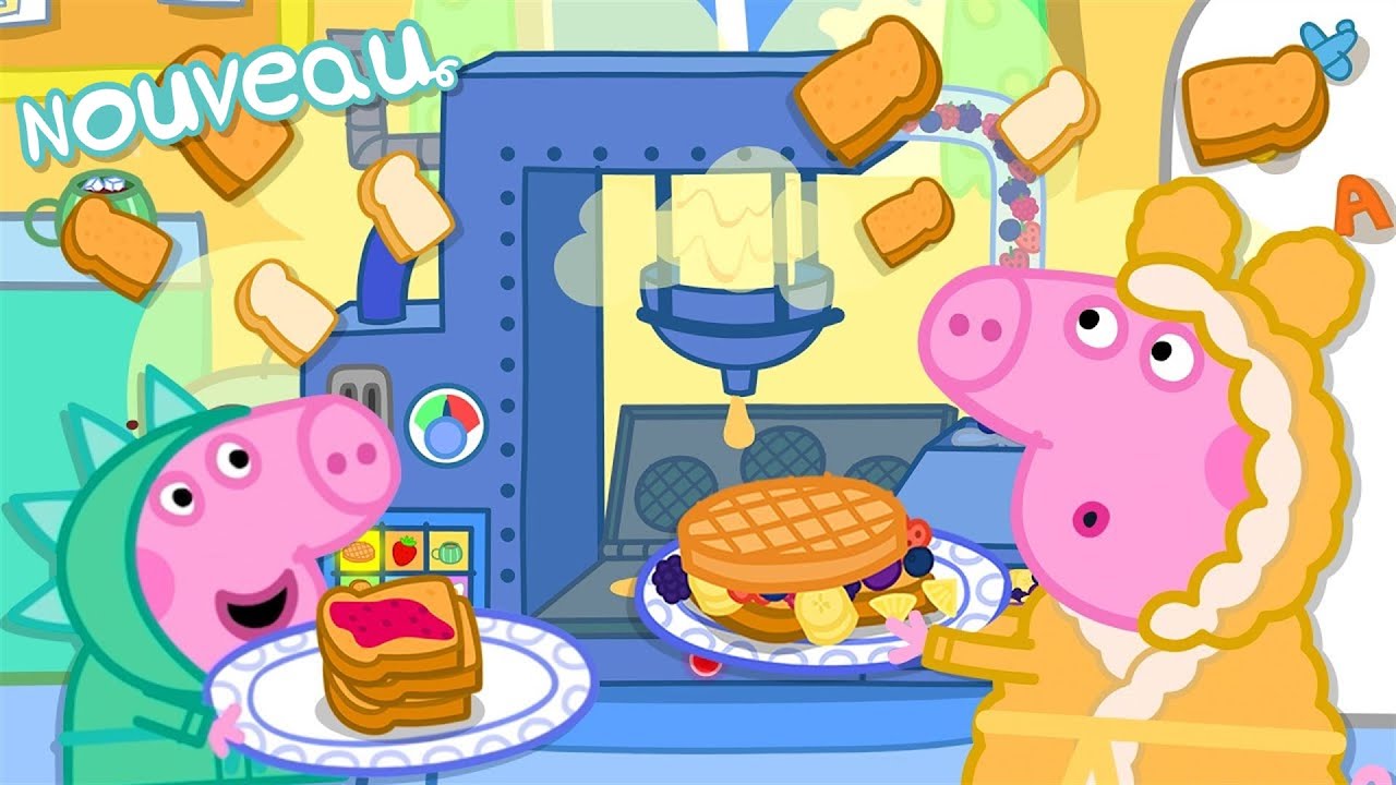 Les histoires de Peppa Pig 🍳 Le petit-déj-o-matic 🧇  Épisodes de Peppa Pig