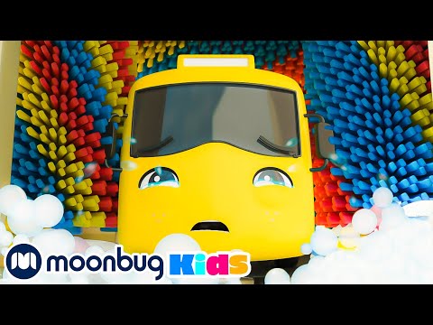 Trouble at the Carwash | Cars, Trucks & Vehicles Cartoon | Moonbug Kids