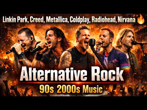 Linkin Park, Creed, Metallica, Coldplay, Radiohead, Nirvana 🔥 Alternative Rock 90s 2000s Music