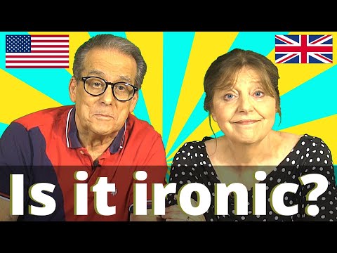 What does the English word ironic really mean?