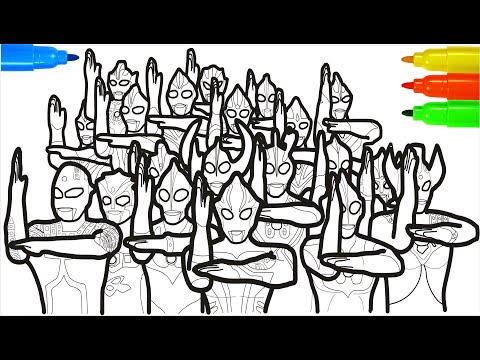 Ultraman Attack Coloring Pages