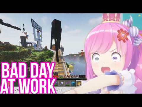Himemori Luna Has Rough Day At Work | Minecraft [Hololive/Sub]