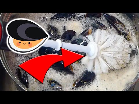 Cómo limpiar mejillones y Receta al vapor con pimienta negra
