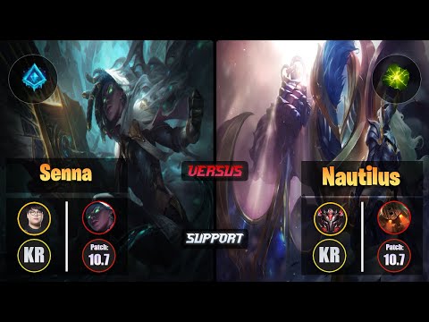 CuVee SENNA (Support) [Glacial Augment] VS NAUTILUS - Grandmaster KR Patch 10.7
