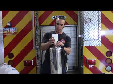 Refilling a Pressurized Water Extinguisher