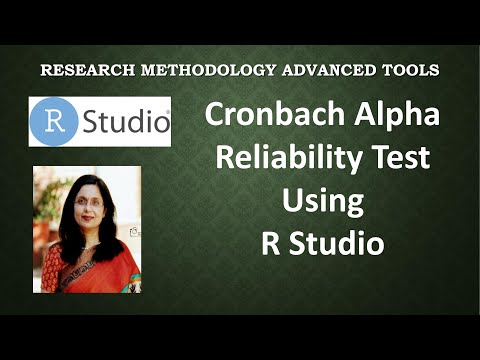 Cronbach Alpha Reliability Test using R Studio(reliability test)(r studio)(Cronbach alpha test)