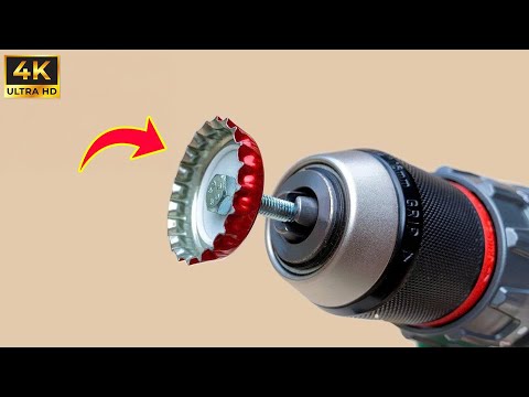 Put Beer Bottle Cap In A Drill And See What Happens 😱 Billions Of People Don't Know This Secret