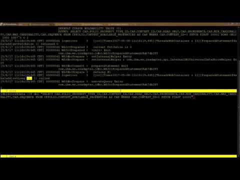 WAS: Logs and Traces - Part 4 - View DB2 SQL statements in Parameterized Queries