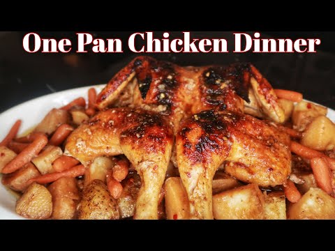 Easy Honey Garlic Whole Roast Chicken Recipe With Veggies
