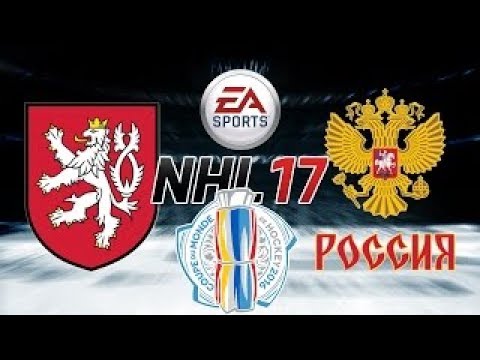 NHL 17 PS4. WORLD CUP OF HOCKEY 2016 TORONTO. PRE-TOURNAMENT GAMES: CZE VS RUS. 09.08.2016. (NBCSN)