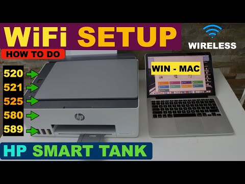 HP Smart Tank 520 | 525 | 540 | 580 | 589 WiFi Setup Using MacBook or Windows | Wireless Setup.