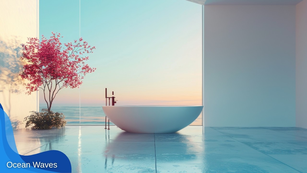 Luxury Resort Spa Ambience 🌴 Relaxing Piano Music & Gentle Ocean Waves for Deep Relaxation | エステ音楽