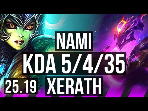 NAMI & Jhin vs XERATH & Ezreal (SUP) | 22k DMG, 5/4/35 | EUW Master | 25.19