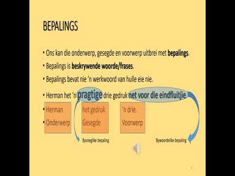 Gr 9,10,11 - Afrikaans - Sinsleer